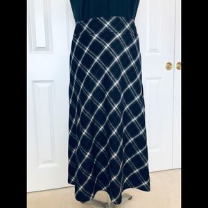 Wool blend plaid skirt Talbots sz14